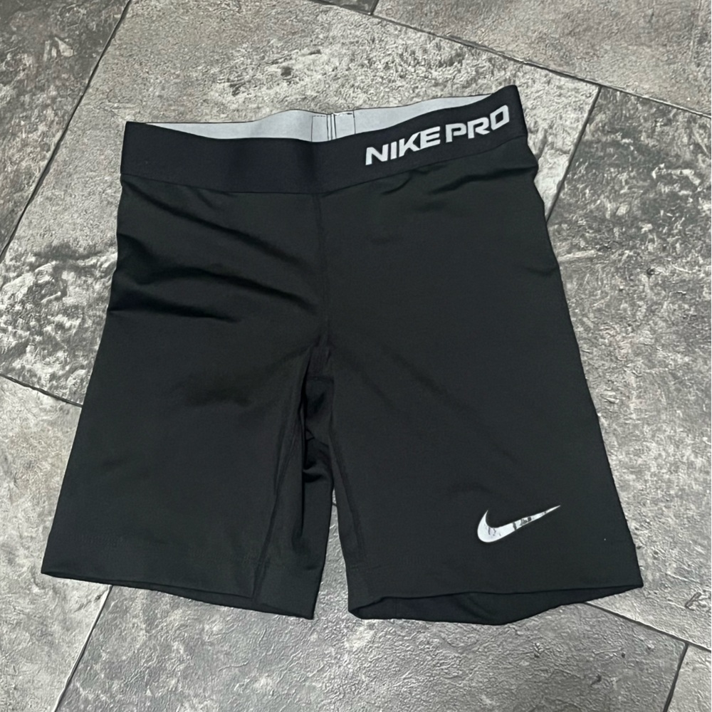 Nike Black and Gray Pro Compression Shorts